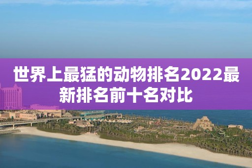 世界上最猛的动物排名2022最新排名前十名对比
