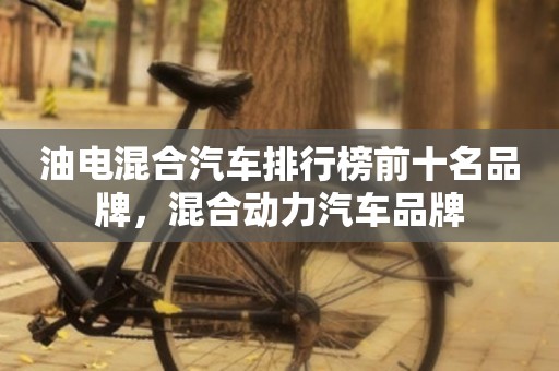 油电混合汽车排行榜前十名品牌，混合动力汽车品牌