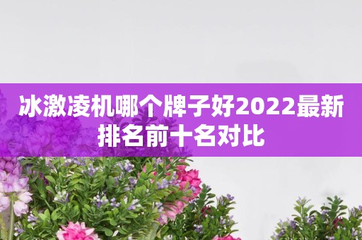 冰激凌机哪个牌子好2022最新排名前十名对比