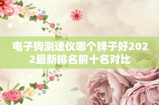 电子狗测速仪哪个牌子好2022最新排名前十名对比
