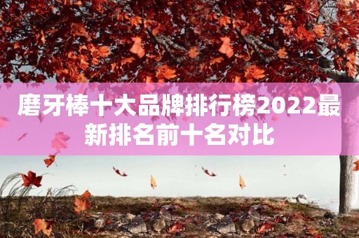 磨牙棒十大品牌排行榜2022最新排名前十名对比