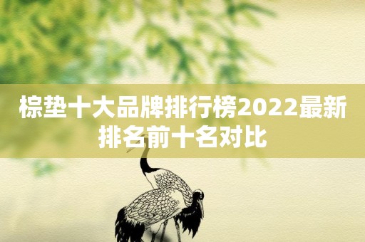 棕垫十大品牌排行榜2022最新排名前十名对比