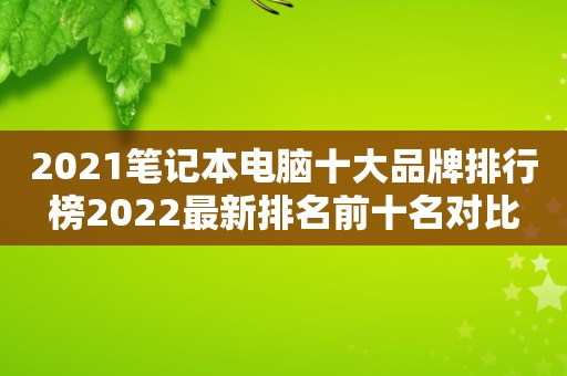 2021笔记本电脑十大品牌排行榜2022最新排名前十名对比